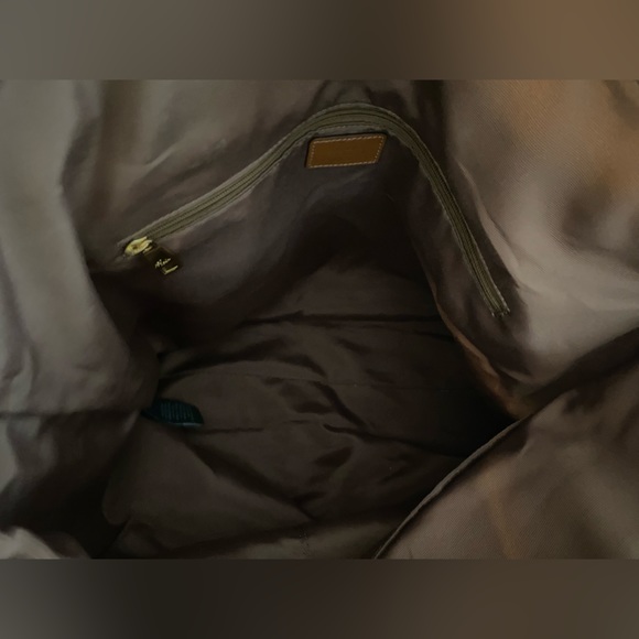 Vintage Polo Ralph Lauren red embossed horseshoes RLL tote hand bag GC~ - Picture 12 of 17